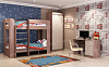 Кровать двухъярусная София 0.8 (Ясень шимо темный)