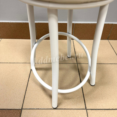 Табурет Сфера (Белая экокожа/Белый)