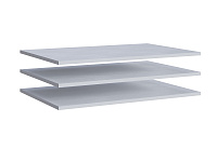 Полки для шкафа 2ств. Люмьер 3шт. (Белый)