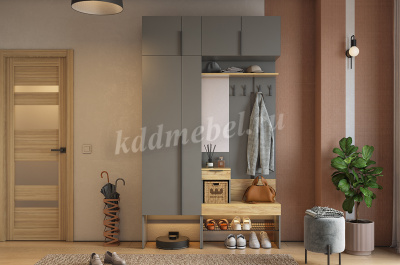 Антресоль 2дв. Баско L600 (Графит)
