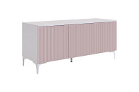 Тумба Зефир 115.01 (Белое дерево/Пудра розовая)