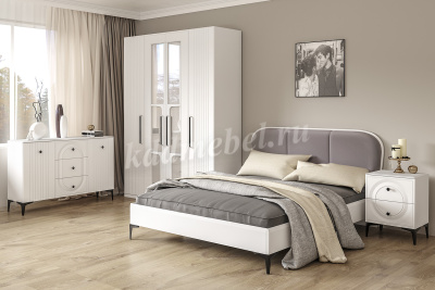 Зеркало навесное Валенсия 15.31 (Белый РЕ шагрень)