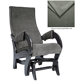 Кресло-маятник Лорд Модель 708 (Венге-эмаль/Ткань рогожка Серый Malmo 05)