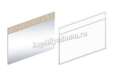 Зеркало Жасмин (Дуб баррик/Белый лофт)