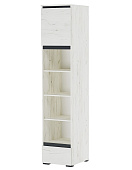 Пенал Гретта 1С1Я с ящиком (Дуб крафт белый/Антрацит)