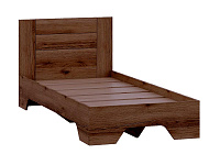 Кровать 0.9 Квадро-14 (Дуб Делано темный)