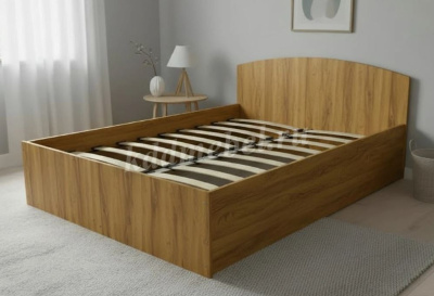 Кровать МекКо 1.4 ЛДСП (Крафт золотой)