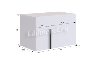 Антресоль 2дв. Баско L600 (Графит)