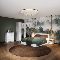 Чикаго спальня с 3дв шк ателье св_белый Чикаго спальня с 3дв шк ателье св_белый