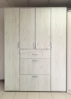 Шкаф распашной Нельсон-3 (Крафт белый)