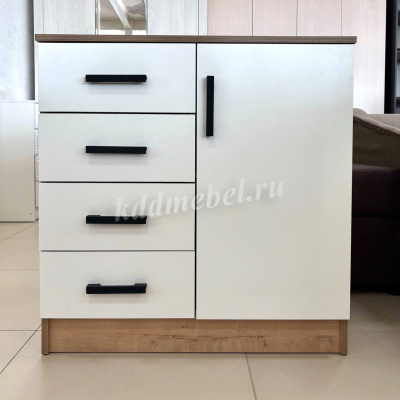 Комод К800 1Д (Дуб Вотан/Белый)