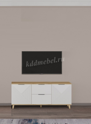 Тумба Остин 1500 (Бунратти/Белый/Ромб)