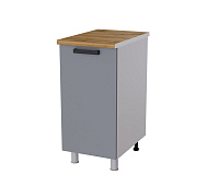 Шкаф нижний глубокий Г4Р кухня Кампео без столешницы (Белый/Кофе-софт)