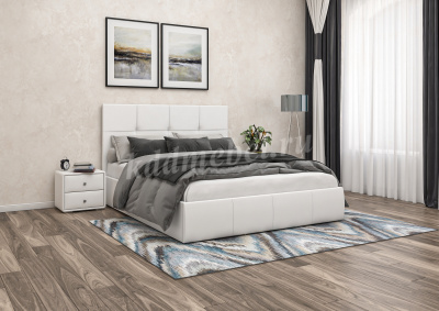 Тумба прикроватная Твист (Экокожа/Белая)