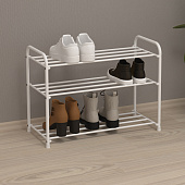 Подставка для обуви Альфа-23 3-х полочная (Белый)