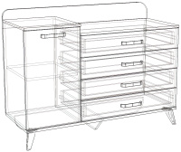 Комод 1,2 сх Комод 1,2 сх