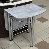 Стол обеденный ВВР пристенный ЛДСП (Камень светлый)