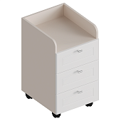 Тумба выкатная Лорэн с ящиками (Тефия/Софт айс)