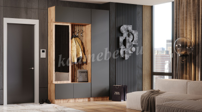 Прихожая Бавария (Дуб вотан/Графит)