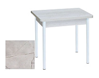 Стол обеденный Д17 раскладной (Оникс/Опоры белые)