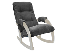 Кресло-качалка Консул Модель 67 (Дуб шампань-эмаль/Ткань микровелюр Серый Verona Antrazite Grey)