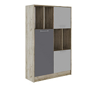 Пенал малый Колибри (Дуб крафт серый/Графит серый/Камень серый)