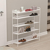 Подставка для обуви Женева-35 5-ти полочная (Белый)								