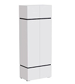 Шкаф Аркон 2х ств. (Белый/Бетон темный)