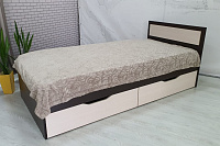 Кровать Гармония 0.9 с ящиками (Венге/Дуб белфорт)