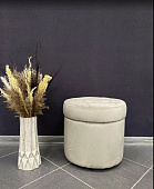 Пуфик Ил мягкий (Серо-бежевый evita 20)