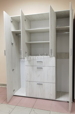 Шкаф распашной Нельсон-3 (Крафт белый)