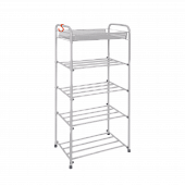 Подставка для обуви Альфа-15 5-ти полочная (Белый)