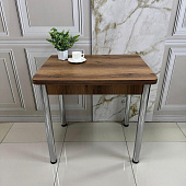 Стол обеденный Д17 раскладной (Дуб дэлано/Опоры хром)