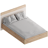 Кровать Сицилия 1.4 с настилом (Дуб альпийский/Тефия)