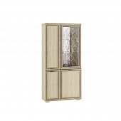 Шкаф с полками и витриной Ливорно ЛШ-6 (Дуб сонома)